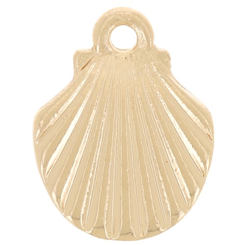 Dije de Concha 13x10 mm - Oro x1