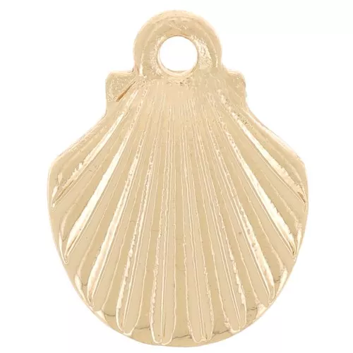 Dije de Concha 13x10 mm - Oro x1