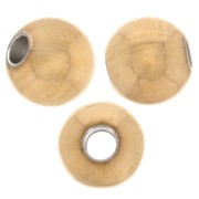 Cuentas redondas de 4 mm - Acero inoxidable 316F dorado x100