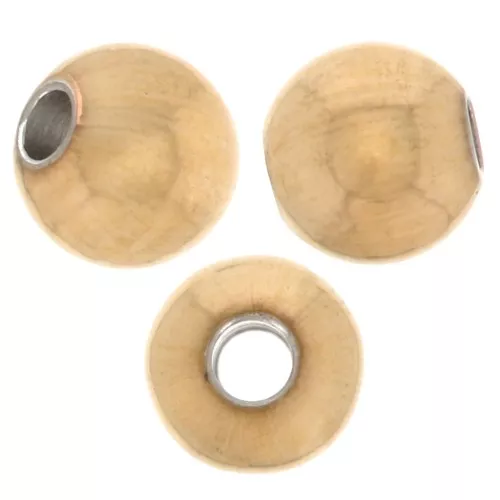 Cuentas redondas de 4 mm - Acero inoxidable 316F dorado x100