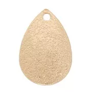 Lentejuela gota efecto diamante 13,5x9 mm - Dorado x1