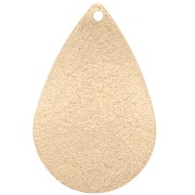 Lentejuela gota efecto diamante 25,5x16,5 mm - Dorado x1