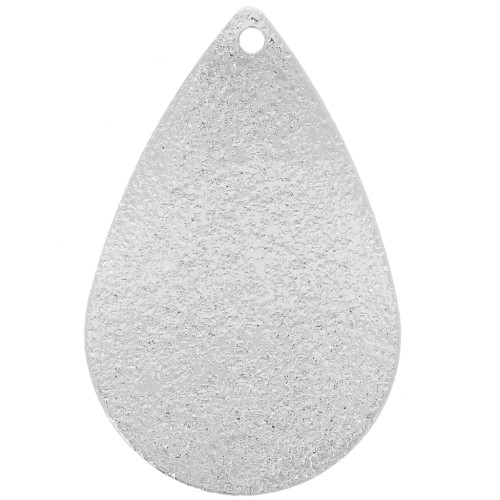 Lentejuela gota efecto diamante 25,5x16,5 mm - Rodio x1