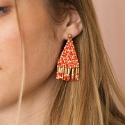 Rocalla Miyuki 11/0 407 - Opaque Vermilion Red x8g