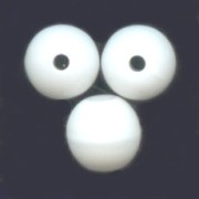 Cuentas redondas 4 mm Opaco White  x50|raw }}