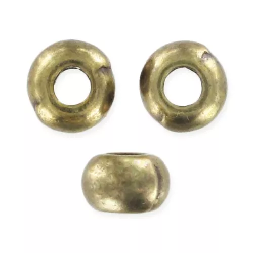 Redondas aplanadas 5x3,1 mm - Dorado Antiguo x20