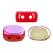 Cuentas de vidrio Lipsi® de Puca® 4x6 mm - Opaque Red Coral AB x10g