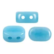 Cuentas de vidrio Lipsi® de Puca® 4x6 mm - Opaque Aqua x10g