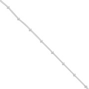 Cadena Gourmette con cuentas (1x1) 2 mm Plata 925 x1m|raw }}