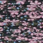 Cordón de tela Liberty - Anís estrellado - Negro - Lila - Azul x1m