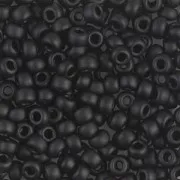 Rocalla Miyuki 8/0 401F - Black Mat x8g