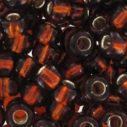 Rocalla Miyuki 8/0 5 - Silver Lined Dark Topaz x8g|raw }}