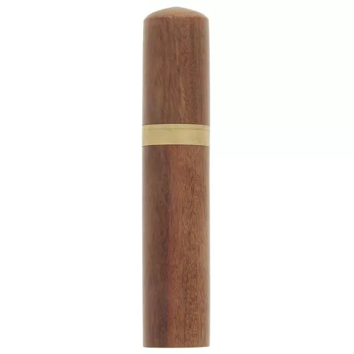 Estuche de madera redondo con rosca para agujas 88x17 mm - Natural x1