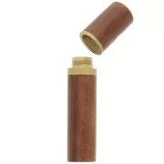 Estuche de madera redondo con rosca para agujas 88x17 mm - Natural x1