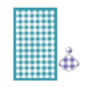 Serigrafía para arcilla polimérica 80x140 mm - motivo Vichy x1