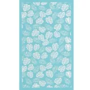 Serigrafía para arcilla polimérica 80x140 mm - Motivo de follaje tropical x1