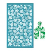 Serigrafía para arcilla polimérica 80x140 mm - Motivo de follaje tropical x1