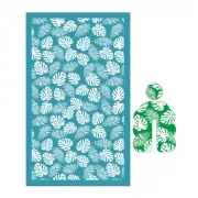 Serigrafía para arcilla polimérica 80x140 mm - Motivo de follaje tropical x1