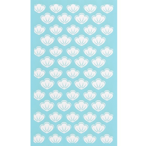 Serigrafía para arcilla polimérica 80x140 mm - Dibujo de conchas x1