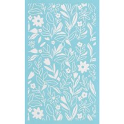 Serigrafía para arcilla polimérica 80x140 mm - Motivo floral x1