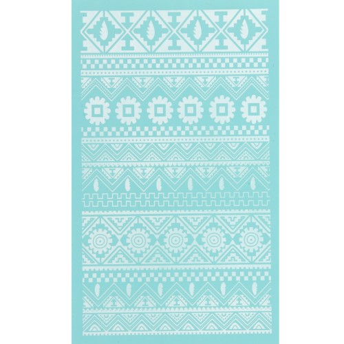 Serigrafía para arcilla polimérica 80x140 mm - Motivo étnico x1