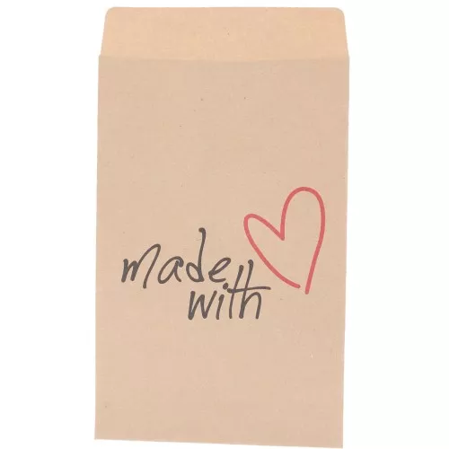 Bolsas de papel kraft 7x11 cm - Fabricadas con - Marrón x20