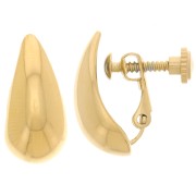 Clip con tornillo 18x8,5 mm - Acero inoxidable 316L dorado x2|raw }}