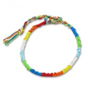 Pulsera trenza indiana nudos 3,5 mm Azul/Naranja x1|raw }}