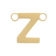 Letra alfabética entrepieza 6x7 mm - Z - Acero inoxidable 316L Dorado x1|raw }}