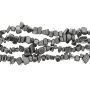 Cuentas de chips 5 - 8  mm imitation Hematite x85 cm|raw }}