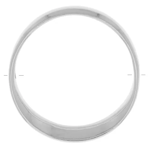 Colgante Círculo Diseño Hueco 41 mm - Rodio x1