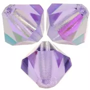 Cuentas tupis Preciosa - Bead rondelle 5 mm - Violet AB x12