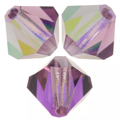 Cuentas tupis Preciosa - Bead rondelle 5 mm - Amatista AB x12