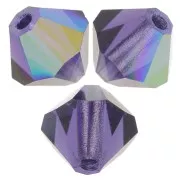 Cuentas tupis Preciosa - Rondelle Bead 5 mm - Deep Tanzanite AB x12