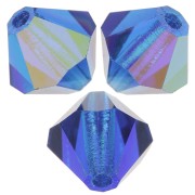 Cuentas tupis Preciosa - Bead rondelle 5 mm - Capri Blue AB x12|raw }}