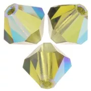 Cuentas tupis Preciosa - Bead rondelle 5 mm - Olivine AB x12