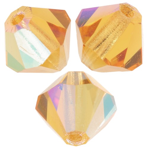 Cuentas tupis Preciosa - Bead rondelle 5 mm - Topaz AB x12