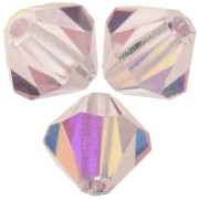 Preciosa rondelle beads - Bead rondelle 5 mm - Light Rose AB x12|raw }}