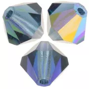 Preciosa rondelle beads - Bead rondelle 5 mm - Montana AB x12