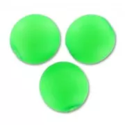 Cuenta redonda 8 mm Neon Green Mat x20