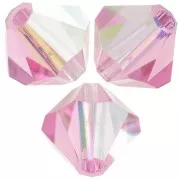 Preciosa Rondelle Beads - Rondelle Bead 5 mm - Rose Opal AB x12