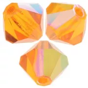 Preciosa seed beads - Cuenta rondelle 5 mm - Sun AB x12