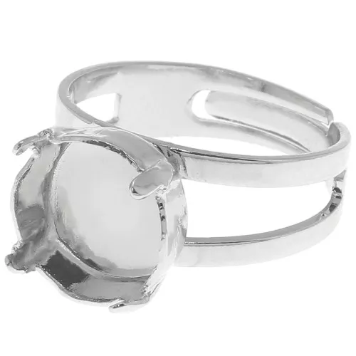 Anillo Engaste 1122 10 mm rodiado x1