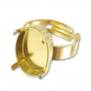 Anillo Engaste 4120 18x13 mm dorado x1