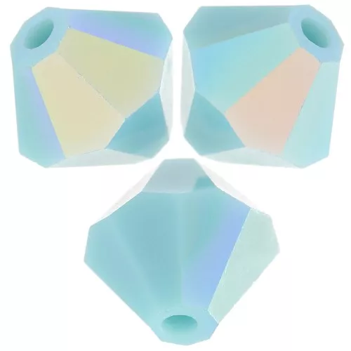 Preciosa rondelle - Cuenta 6 mm - Turquesa AB x12