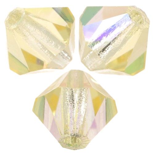 Preciosa spinning beads - Bead rondelle 6 mm - Jonquil AB x12