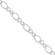 Cadena eslabones Rombo alternée (1x1) 3.1 mm Plata 925 x50cm