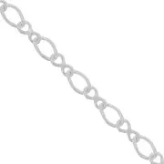 Cadena eslabones Rombo alternée (1x1) 3.1 mm Plata 925 x50cm