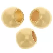 Redondas aplanadas 5x4 mm Dorado con oro fin x20