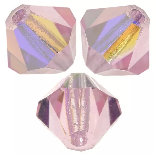 Cuentas tupis Preciosa - Bead 6 mm - Zafiro rosa AB x12